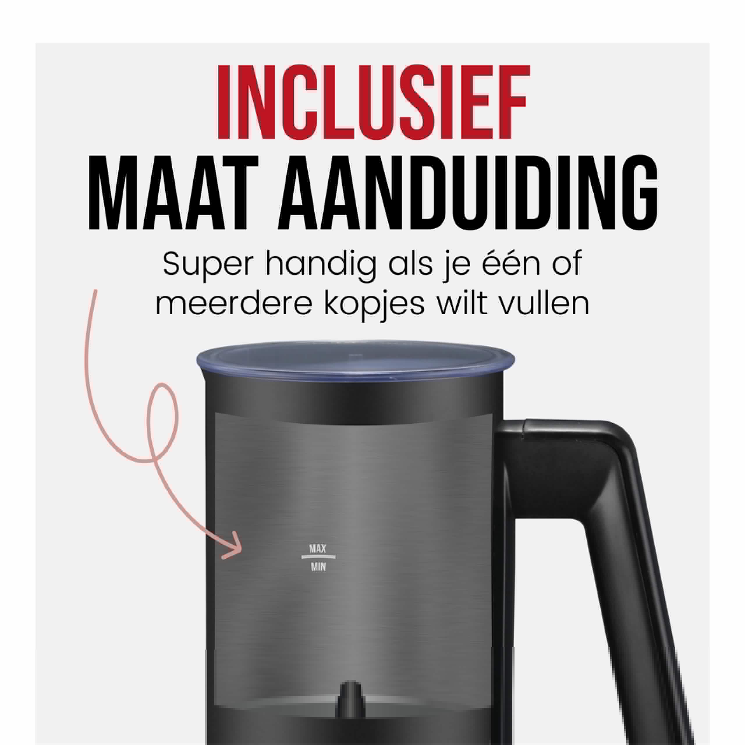 DistinQ Milk Frother Black