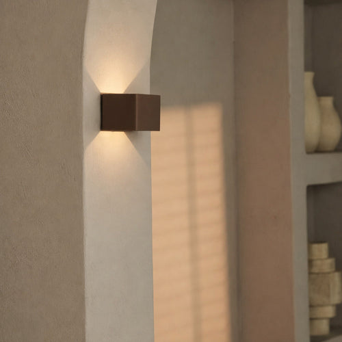 Tess Mocha Brown Rechargeable Wall Lamp | Motion sensor, 20 Light Modes & Remote Control